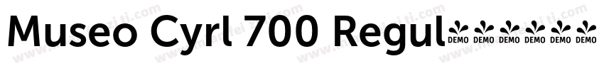 Museo Cyrl 700 Regul字体转换